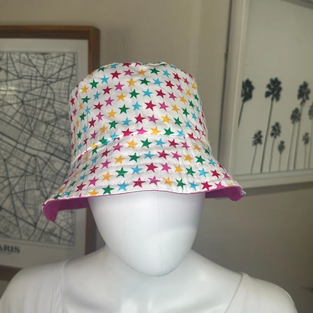 American Girl Star Bucket hat, pink, reversible, one size - Picture 2 of 7